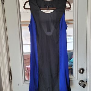 New BCBG Blue & Black Mini Dress size medium